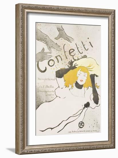 Confetti, 1894-Henri de Toulouse-Lautrec-Framed Giclee Print