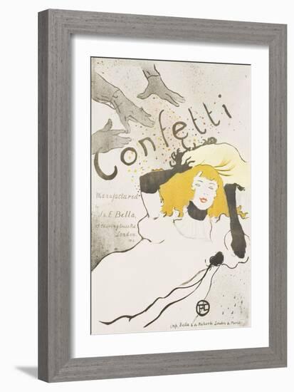 Confetti, 1894-Henri de Toulouse-Lautrec-Framed Giclee Print