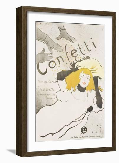 Confetti, 1894-Henri de Toulouse-Lautrec-Framed Giclee Print