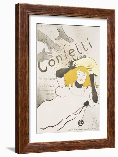 Confetti, 1894-Henri de Toulouse-Lautrec-Framed Giclee Print