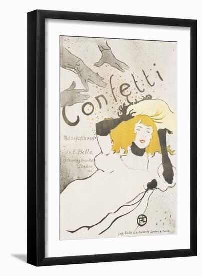 Confetti, 1894-Henri de Toulouse-Lautrec-Framed Giclee Print