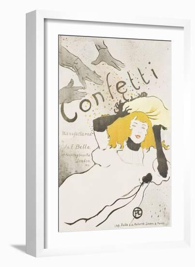 Confetti, 1894-Henri de Toulouse-Lautrec-Framed Giclee Print