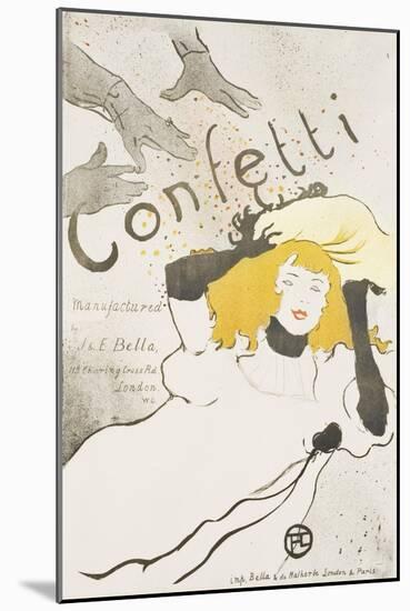 Confetti, 1894-Henri de Toulouse-Lautrec-Mounted Giclee Print