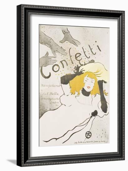 Confetti, 1894-Henri de Toulouse-Lautrec-Framed Giclee Print