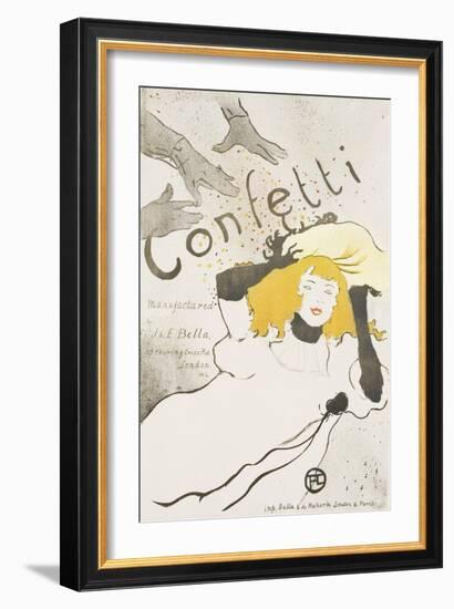 Confetti, 1894-Henri de Toulouse-Lautrec-Framed Giclee Print