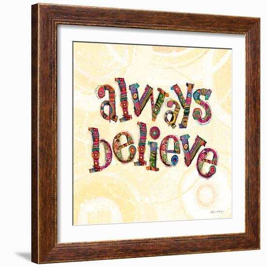 Confetti - Always Believe-Robbin Rawlings-Framed Art Print