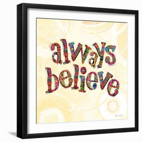 Confetti - Always Believe-Robbin Rawlings-Framed Art Print