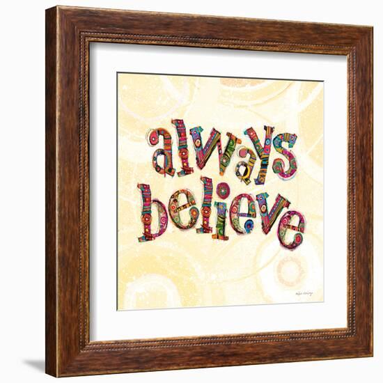 Confetti - Always Believe-Robbin Rawlings-Framed Art Print
