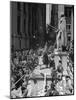 Confetti and Streamers Fly Down from Office Buildings as People Celebrate End of War in Europe-Andreas Feininger-Mounted Photographic Print