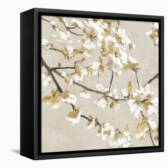 Confetti Bloom I - Shimmer-Tania Bello-Framed Stretched Canvas