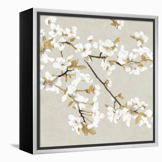 Confetti Bloom III - Shimmer-Tania Bello-Framed Stretched Canvas