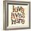 Confetti - Love Lives Here 3-Robbin Rawlings-Framed Art Print