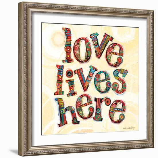 Confetti - Love Lives Here 3-Robbin Rawlings-Framed Art Print