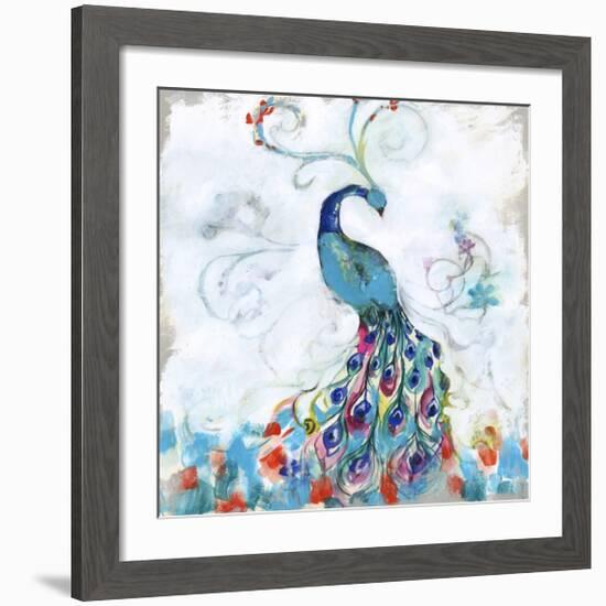 Confetti Peacock I-Jennifer Goldberger-Framed Limited Edition