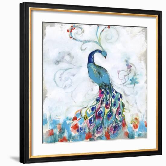 Confetti Peacock I-Jennifer Goldberger-Framed Limited Edition