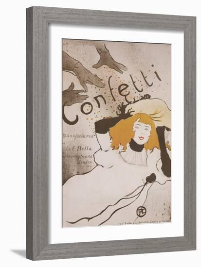 Confetti-Henri de Toulouse-Lautrec-Framed Giclee Print