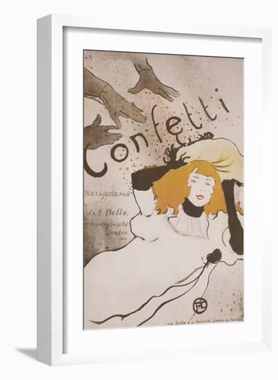 Confetti-Henri de Toulouse-Lautrec-Framed Giclee Print