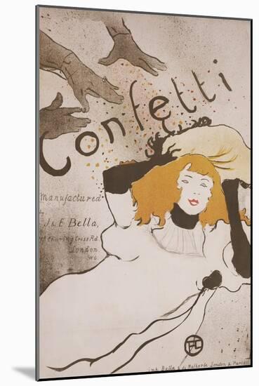 Confetti-Henri de Toulouse-Lautrec-Mounted Giclee Print