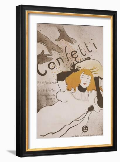 Confetti-Henri de Toulouse-Lautrec-Framed Giclee Print