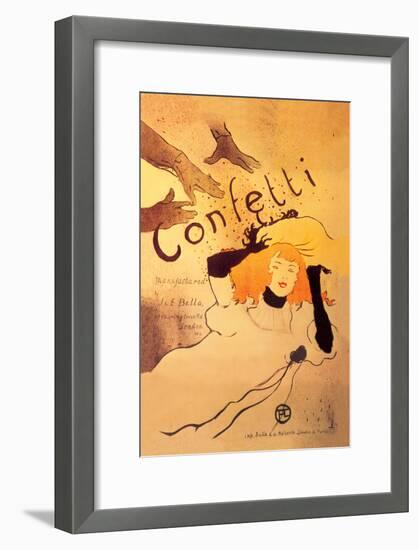 Confetti-Henri de Toulouse-Lautrec-Framed Art Print