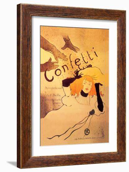 Confetti-Henri de Toulouse-Lautrec-Framed Art Print