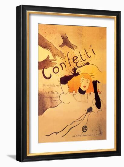 Confetti-Henri de Toulouse-Lautrec-Framed Art Print