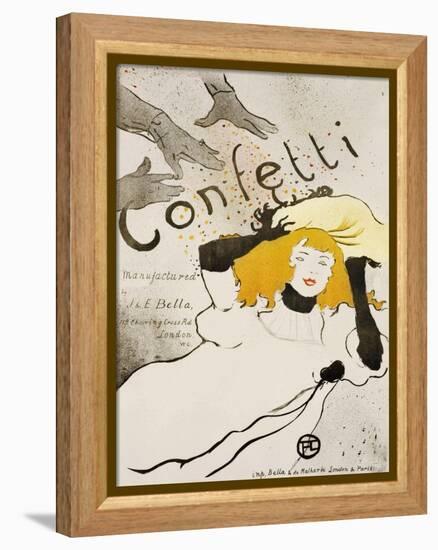 Confetti-Henri de Toulouse-Lautrec-Framed Premier Image Canvas