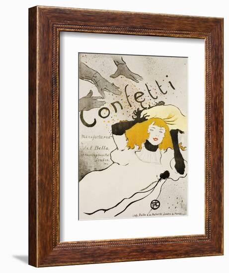 Confetti-Henri de Toulouse-Lautrec-Framed Premium Giclee Print