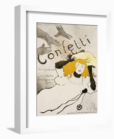 Confetti-Henri de Toulouse-Lautrec-Framed Premium Giclee Print