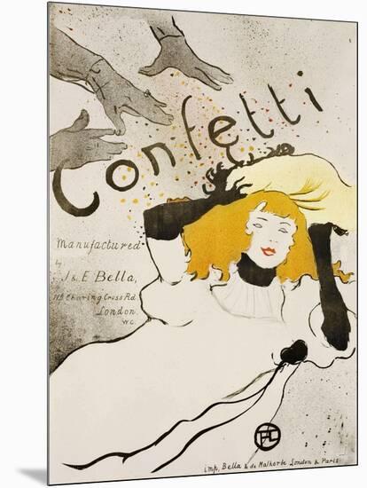 Confetti-Henri de Toulouse-Lautrec-Mounted Giclee Print