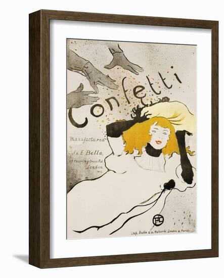 Confetti-Henri de Toulouse-Lautrec-Framed Giclee Print