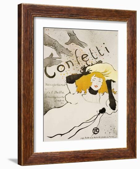 Confetti-Henri de Toulouse-Lautrec-Framed Giclee Print