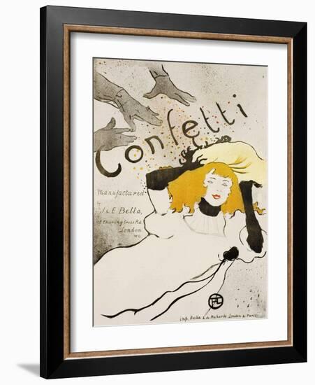 Confetti-Henri de Toulouse-Lautrec-Framed Giclee Print