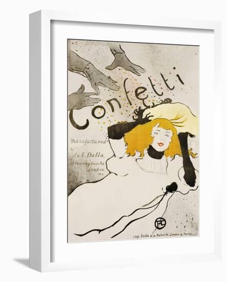 Confetti-Henri de Toulouse-Lautrec-Framed Giclee Print