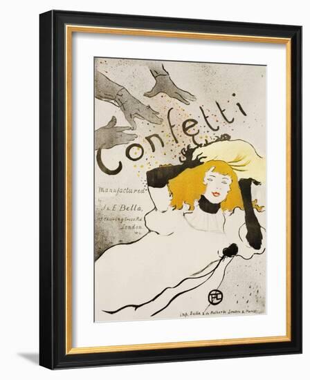 Confetti-Henri de Toulouse-Lautrec-Framed Giclee Print