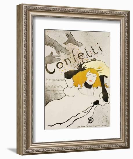 Confetti-Henri de Toulouse-Lautrec-Framed Giclee Print