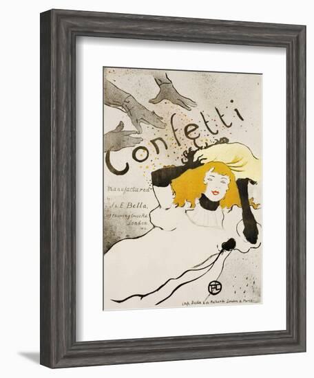 Confetti-Henri de Toulouse-Lautrec-Framed Giclee Print