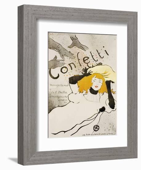 Confetti-Henri de Toulouse-Lautrec-Framed Giclee Print