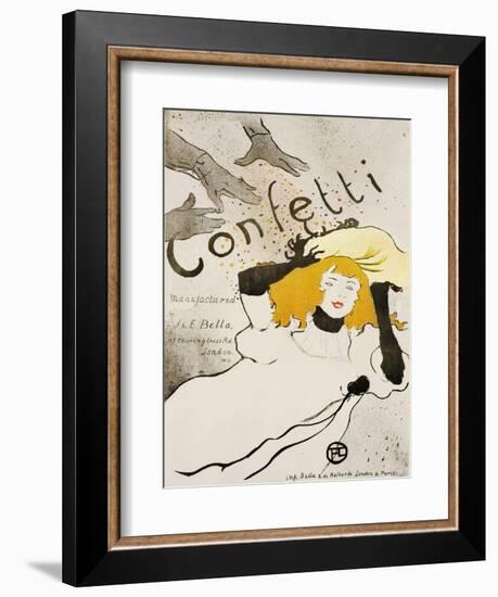 Confetti-Henri de Toulouse-Lautrec-Framed Giclee Print