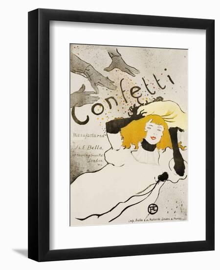 Confetti-Henri de Toulouse-Lautrec-Framed Giclee Print