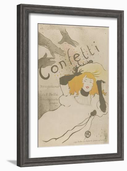 Confetti-Henri de Toulouse-Lautrec-Framed Art Print