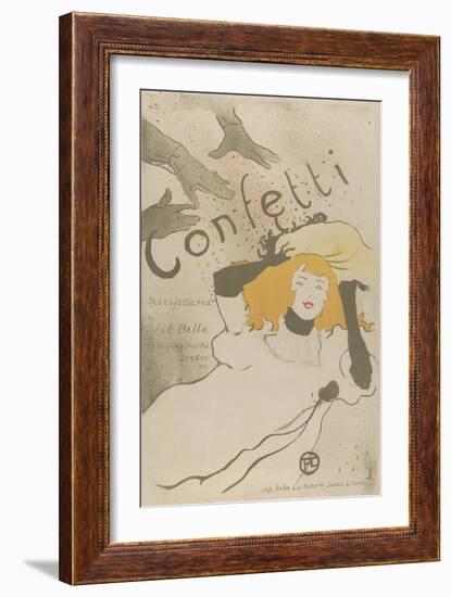 Confetti-Henri de Toulouse-Lautrec-Framed Art Print