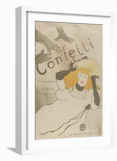 Confetti-Henri de Toulouse-Lautrec-Framed Art Print