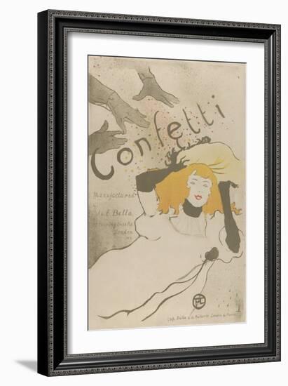 Confetti-Henri de Toulouse-Lautrec-Framed Art Print