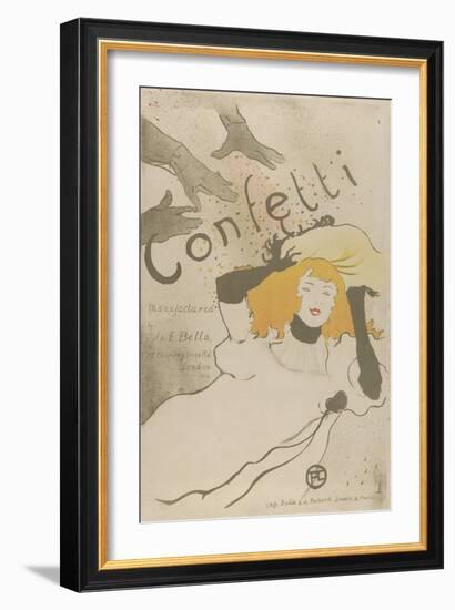 Confetti-Henri de Toulouse-Lautrec-Framed Art Print