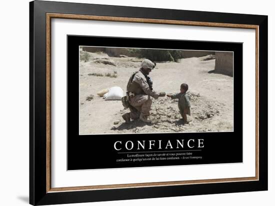 Confiance: Citation Et Affiche D'Inspiration Et Motivation-null-Framed Photographic Print