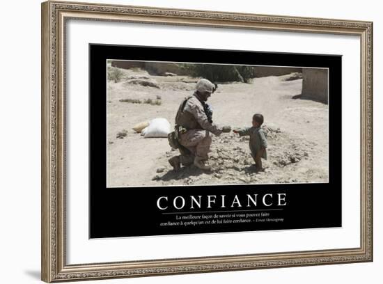 Confiance: Citation Et Affiche D'Inspiration Et Motivation-null-Framed Photographic Print