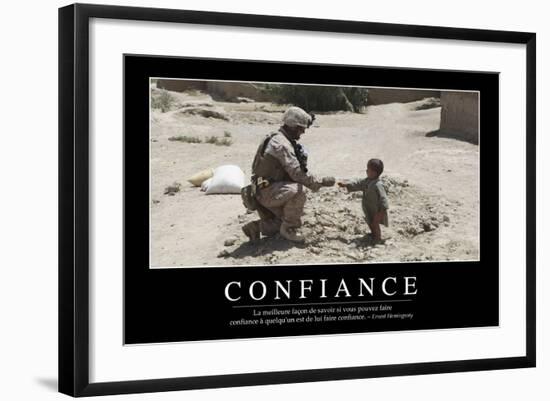 Confiance: Citation Et Affiche D'Inspiration Et Motivation-null-Framed Photographic Print