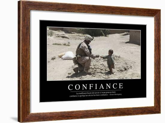 Confiance: Citation Et Affiche D'Inspiration Et Motivation-null-Framed Photographic Print
