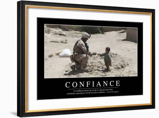 Confiance: Citation Et Affiche D'Inspiration Et Motivation-null-Framed Photographic Print